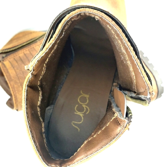 Sugar NEW! Tempe, Side Zip, Almond Toe, Wedge Bootie. Women's Size 7.5M - Picture 10 of 12